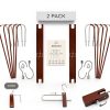 MORALVE Beech Wood Pants Hanger 2 Pack Foldable Anti Slip-6