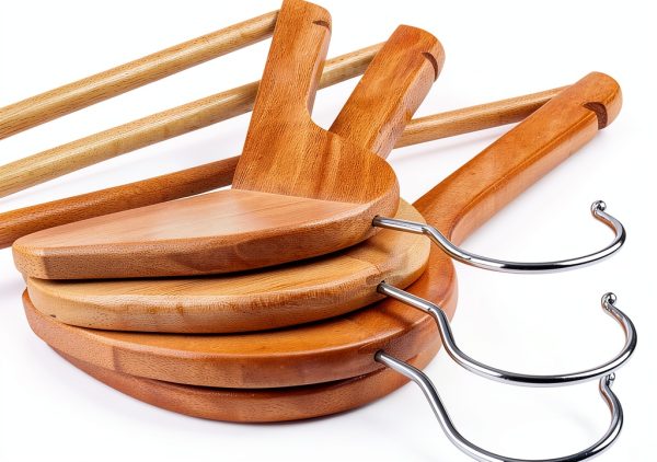 Wooden Coat Hangers Utopia Home Closet Heavy Duty Pack of 30 Natural-5