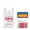 Reli Plastic Thank You Bags Bulk 1050 High Density White 11.5x6.5x21-1