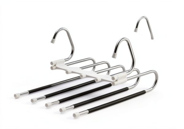 Kalimdor Stainless Steel Pants Hanger 4 Pack Space Saving Organizer-3