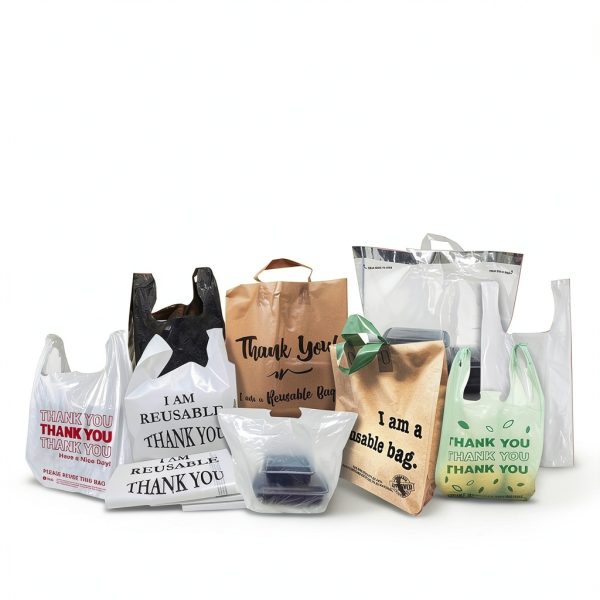 Reli Plastic Thank You Bags Bulk 1050 High Density White 11.5x6.5x21-6