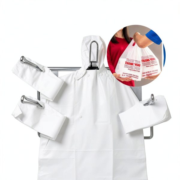 Reli Plastic Thank You Bags Bulk 1050 High Density White 11.5x6.5x21-3