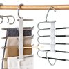 Kalimdor Stainless Steel Pants Hanger 4 Pack Space Saving Organizer-4