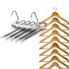Kalimdor Stainless Steel Pants Hanger 4 Pack Space Saving Organizer-6