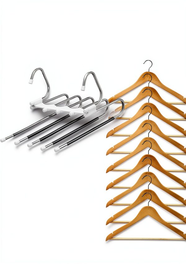 Kalimdor Stainless Steel Pants Hanger 4 Pack Space Saving Organizer-6