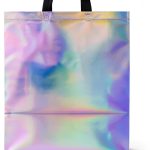 cabzymx Iridescent Reusable Gift Bags 25 Pack Non-Woven with Handles-0