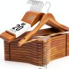 Wooden Suit Hangers Utopia Home Pack of 20 Natural-0