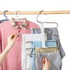 Kalimdor Stainless Steel Pants Hanger 4 Pack Space Saving Organizer-2