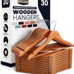 Wooden Coat Hangers Utopia Home Closet Heavy Duty Pack of 30 Natural-0