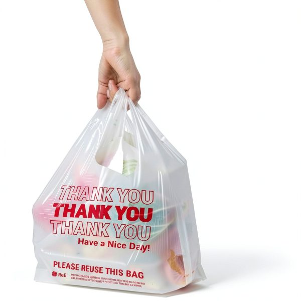 Reli Plastic Thank You Bags Bulk 1050 High Density White 11.5x6.5x21-2