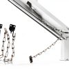 Screen Door Chain OZXNO Storm Door Protector with Spring Silver-4