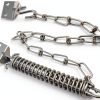Screen Door Chain OZXNO Storm Door Protector with Spring Silver-3