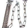 Screen Door Chain OZXNO Storm Door Protector with Spring Silver-1