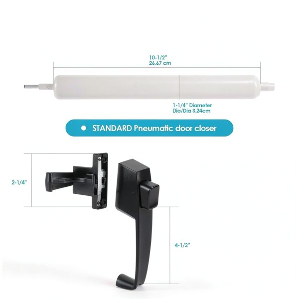 Screen and Storm Door Closer Kit MaxxGeek All-in-One Closer Black-6