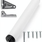 Heavy Duty Pneumatic Screen Door Closer RUGLAMZHIP Silvery 90° Open-0