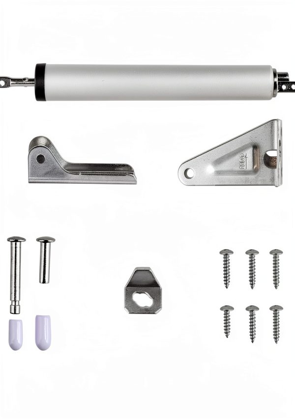 Heavy Duty Pneumatic Screen Door Closer RUGLAMZHIP Silvery 90° Open-2