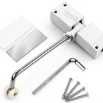Automatic Door Closer BEIVOBY Adjustable Zinc Alloy White Finish-0