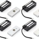 Electric Magnetic Lock QWORK 4 Pack 60kg Holding Force Door Lock-0