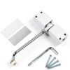 Automatic Door Closer BEIVOBY Adjustable Zinc Alloy White Finish-5