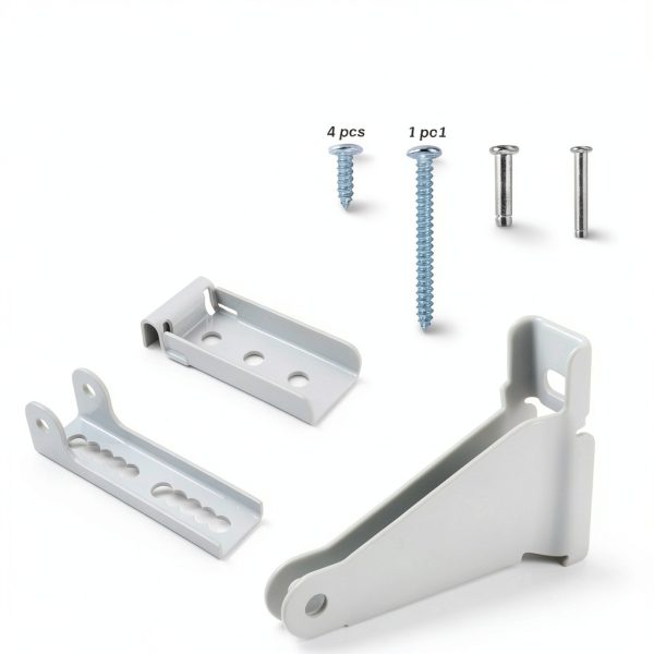 Reinforced Storm Door Closer Bracket Kit by Mirfane – Heavy‑Duty White-1