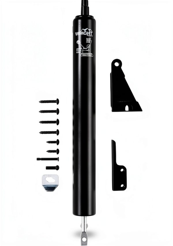 Standard Duty Pneumatic Door Closer Wright Products V920BL Black 12in-0
