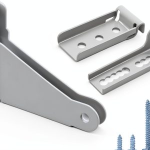 Reinforced Storm Door Closer Bracket Kit by Mirfane – Heavy‑Duty White-0