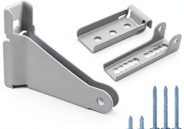 Reinforced Storm Door Closer Bracket Kit by Mirfane – Heavy‑Duty White-0