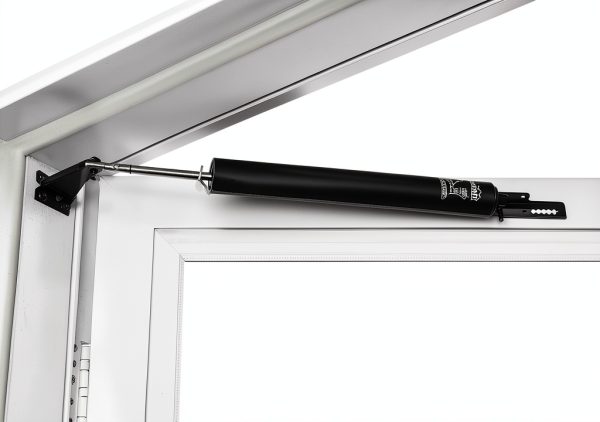Standard Duty Pneumatic Door Closer Wright Products V920BL Black 12in-2