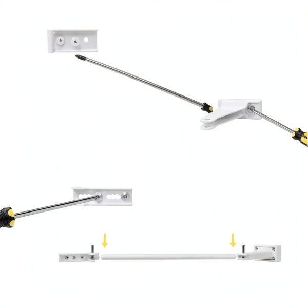 Reinforced Storm Door Closer Bracket Kit by Mirfane – Heavy‑Duty White-5