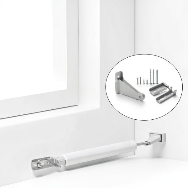 Reinforced Storm Door Closer Bracket Kit by Mirfane – Heavy‑Duty White-4