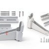 Reinforced Storm Door Closer Bracket Kit KOMOHOM - Durable Metal White-2