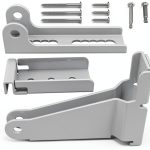 Reinforced Storm Door Closer Bracket Kit KOMOHOM - Durable Metal White-0