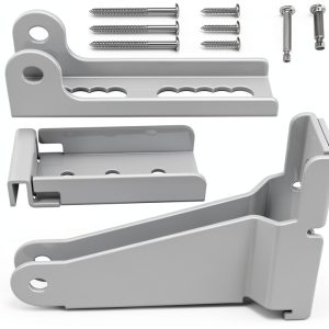 Reinforced Storm Door Closer Bracket Kit KOMOHOM - Durable Metal White-0