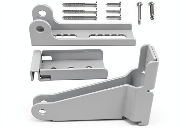 Reinforced Storm Door Closer Bracket Kit KOMOHOM - Durable Metal White-0