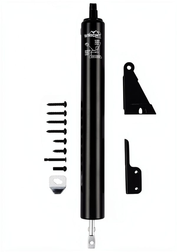 Standard Duty Pneumatic Door Closer Wright Products V920BL Black 12in-3
