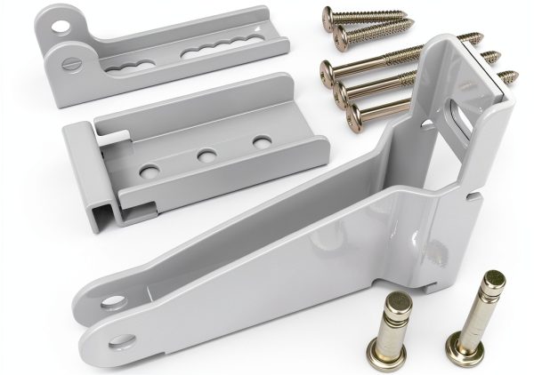 Reinforced Storm Door Closer Bracket Kit KOMOHOM - Durable Metal White-3